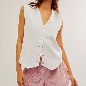 NWT Donni Linen Vest